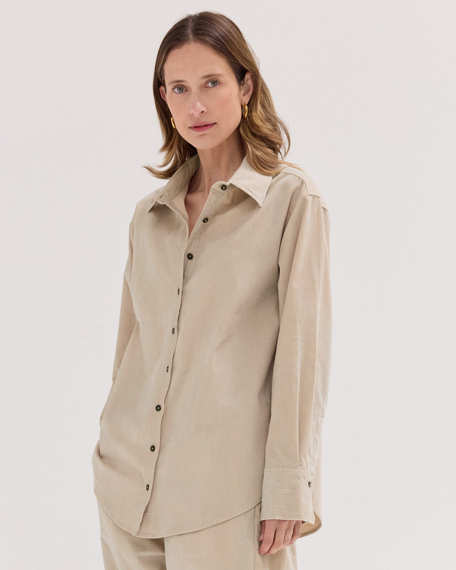The Corduroy Shirt | Pebble