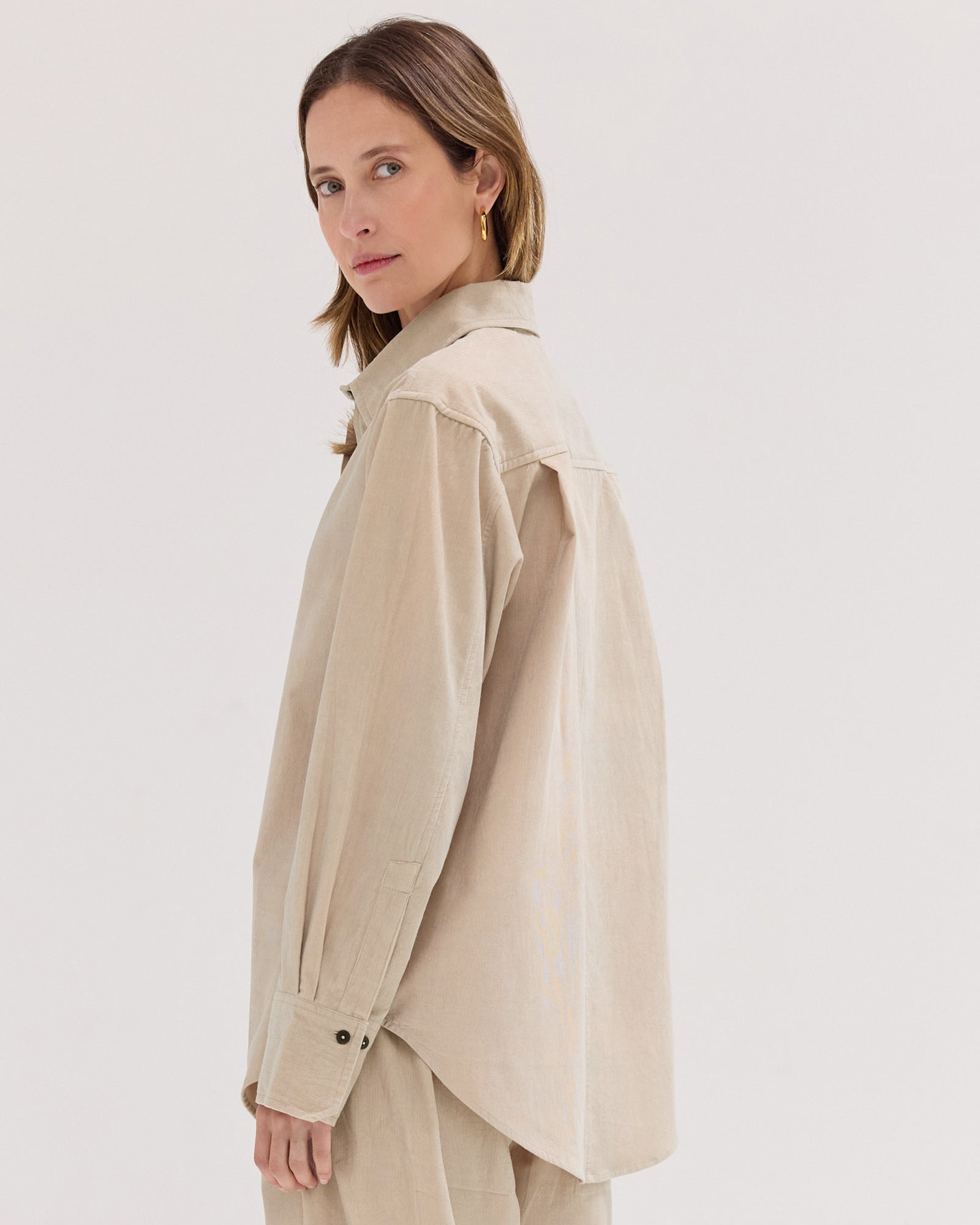 The Corduroy Shirt | Pebble