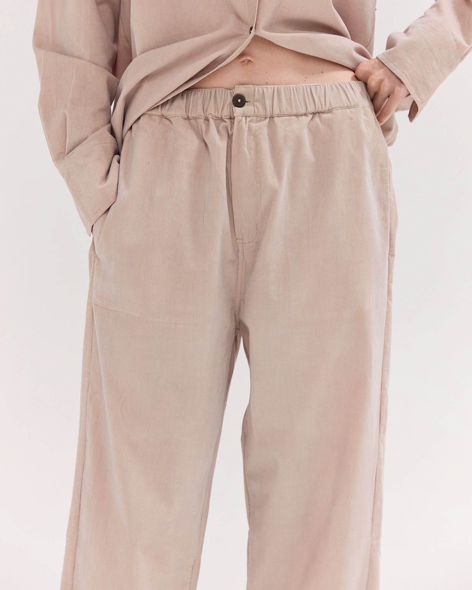 The Corduroy Relaxed Pant | Limestone