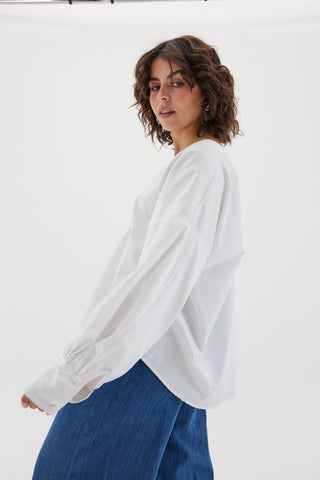 The Giza Billow Sleeve Shirt | White