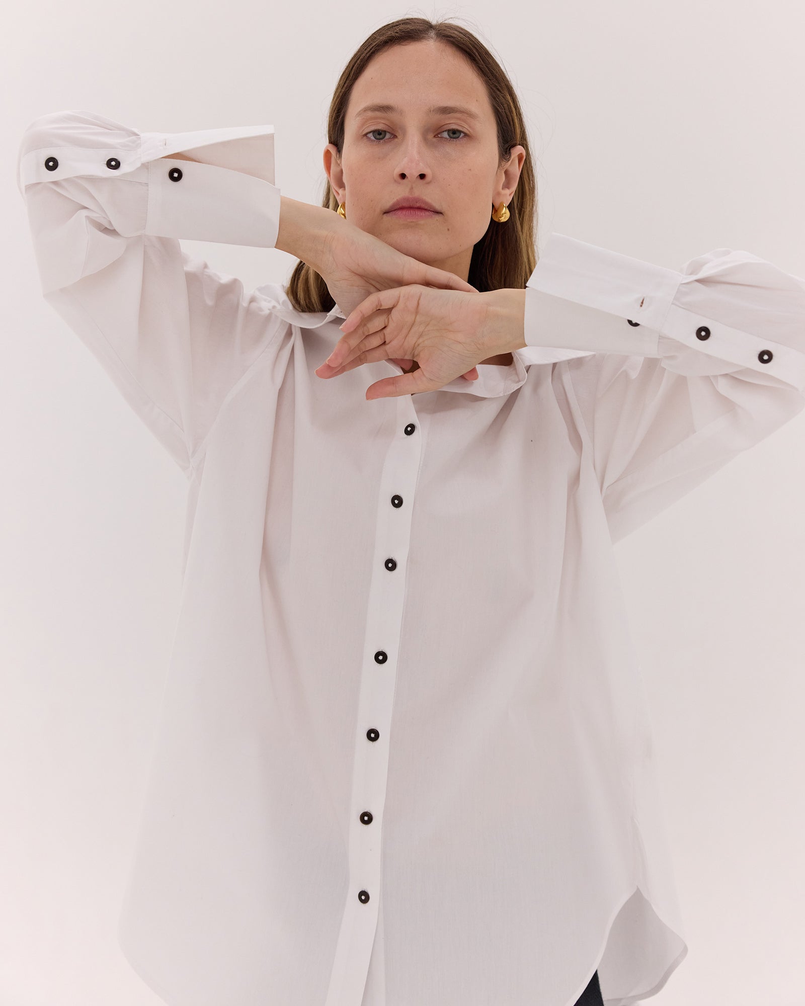 The Split Back Shirt | White