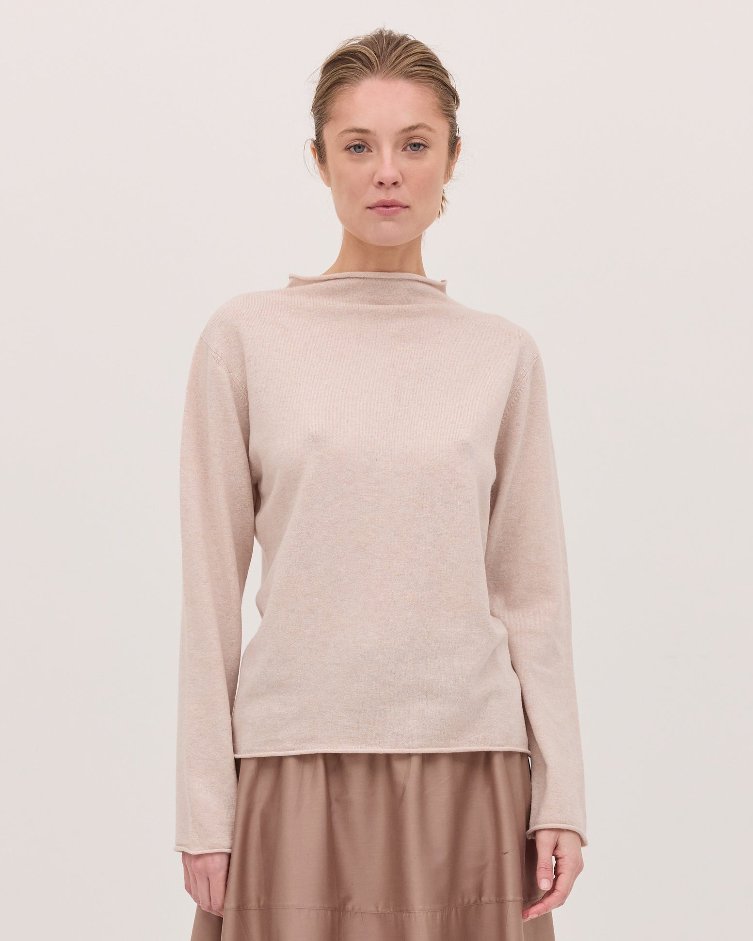The Funnel Neck Top | Shell