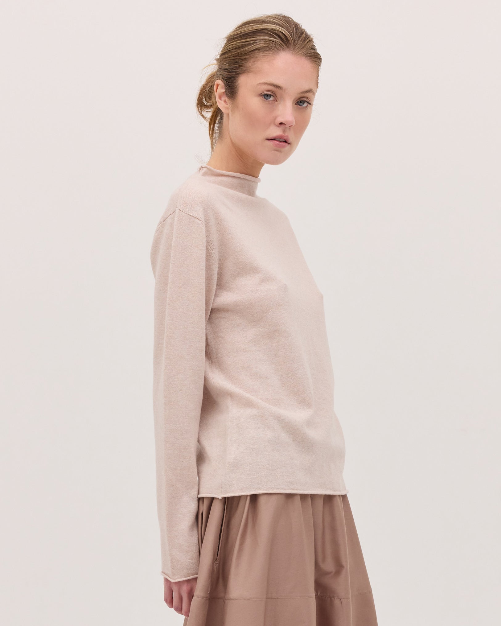 The Funnel Neck Top | Shell