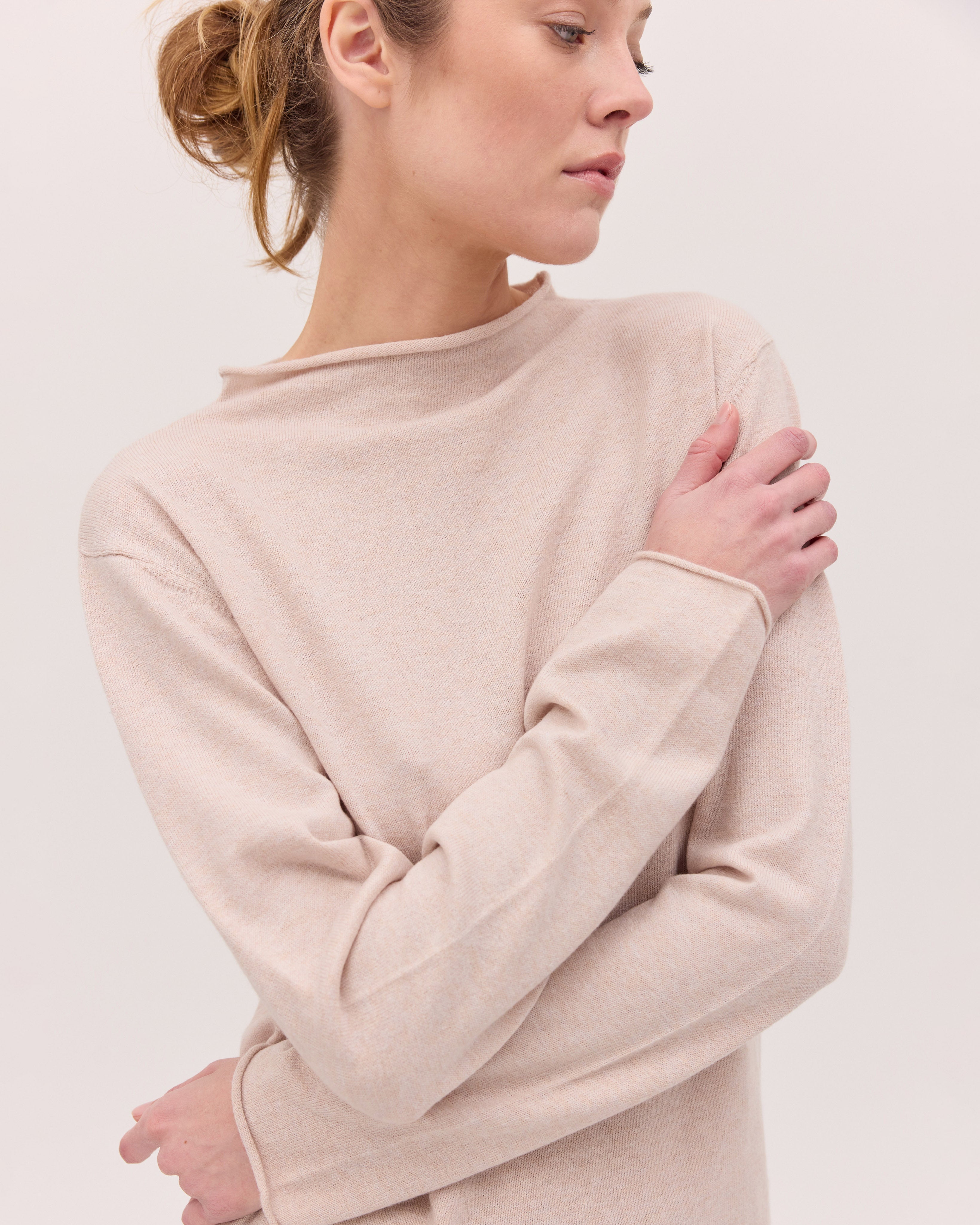 The Funnel Neck Top | Shell