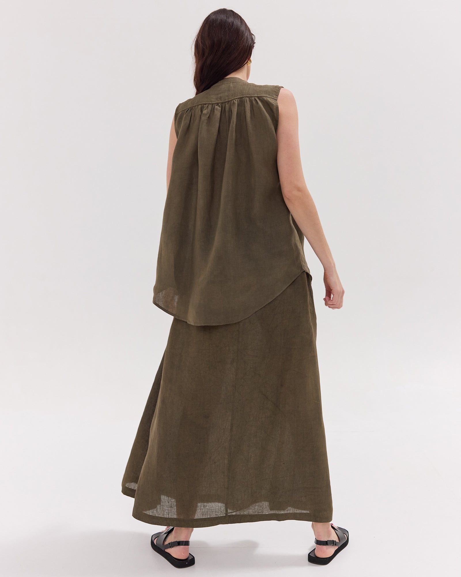 The Drawstring Skirt | Olive
