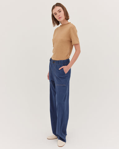 The Wide Leg Denim Jean | Dark Indigo