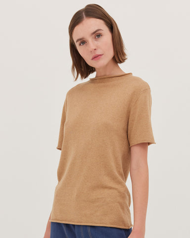 The Funnel Neck Tee | Raffia