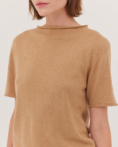 The Funnel Neck Tee | Raffia