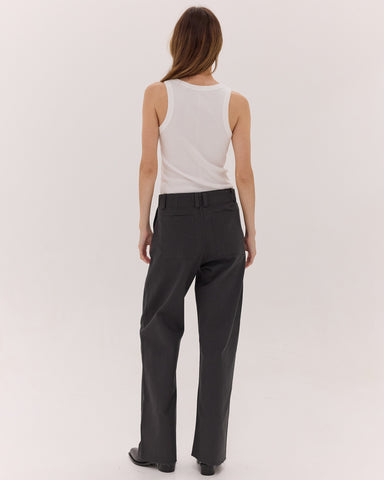 The Wide Leg Denim Jean | Carbon