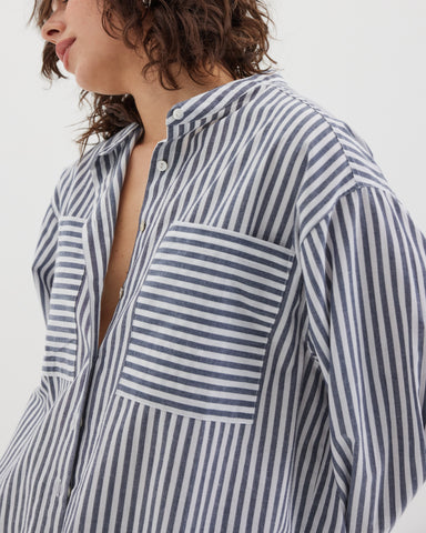 The Bold Stripe Shirt | Black & White