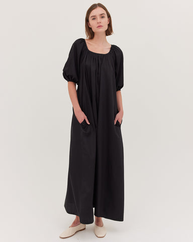 The Gathered Maxi Dress | Black