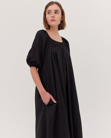 The Gathered Maxi Dress | Black