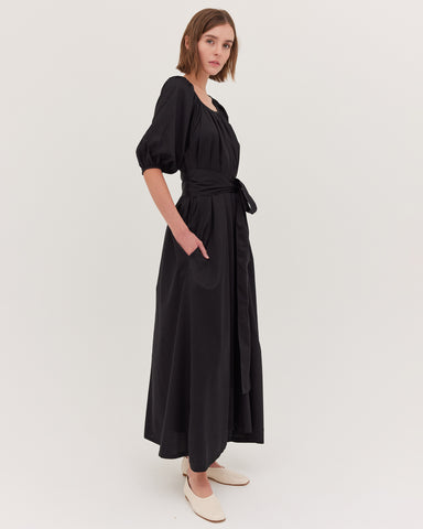 The Gathered Maxi Dress | Black