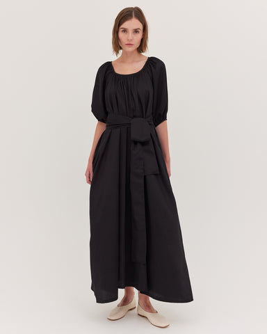 The Gathered Maxi Dress | Black