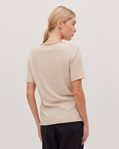 The Funnel Neck Tee | Jute