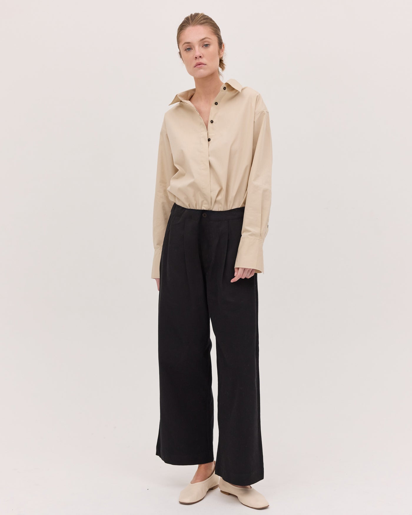 The Relaxed Tailored Pant | Black