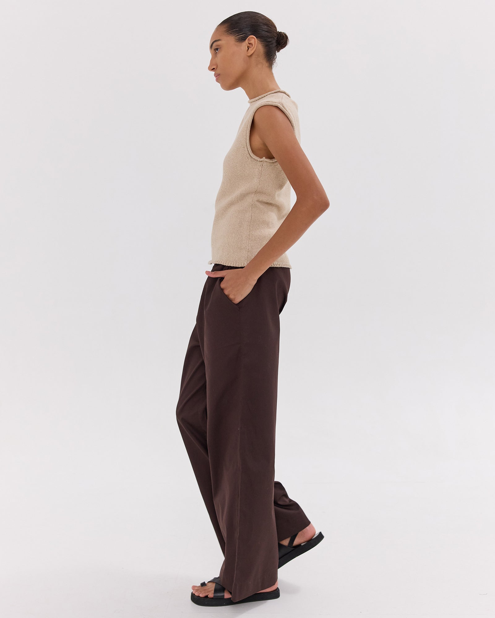 The Wide Leg Pant | Brazil Nut