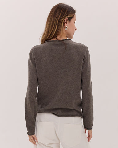 The Funnel Neck Top | Squirrel