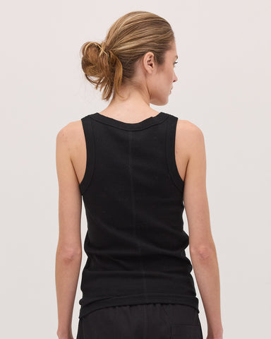 The Ribbed Tank | Black