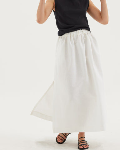 The Split Skirt | White