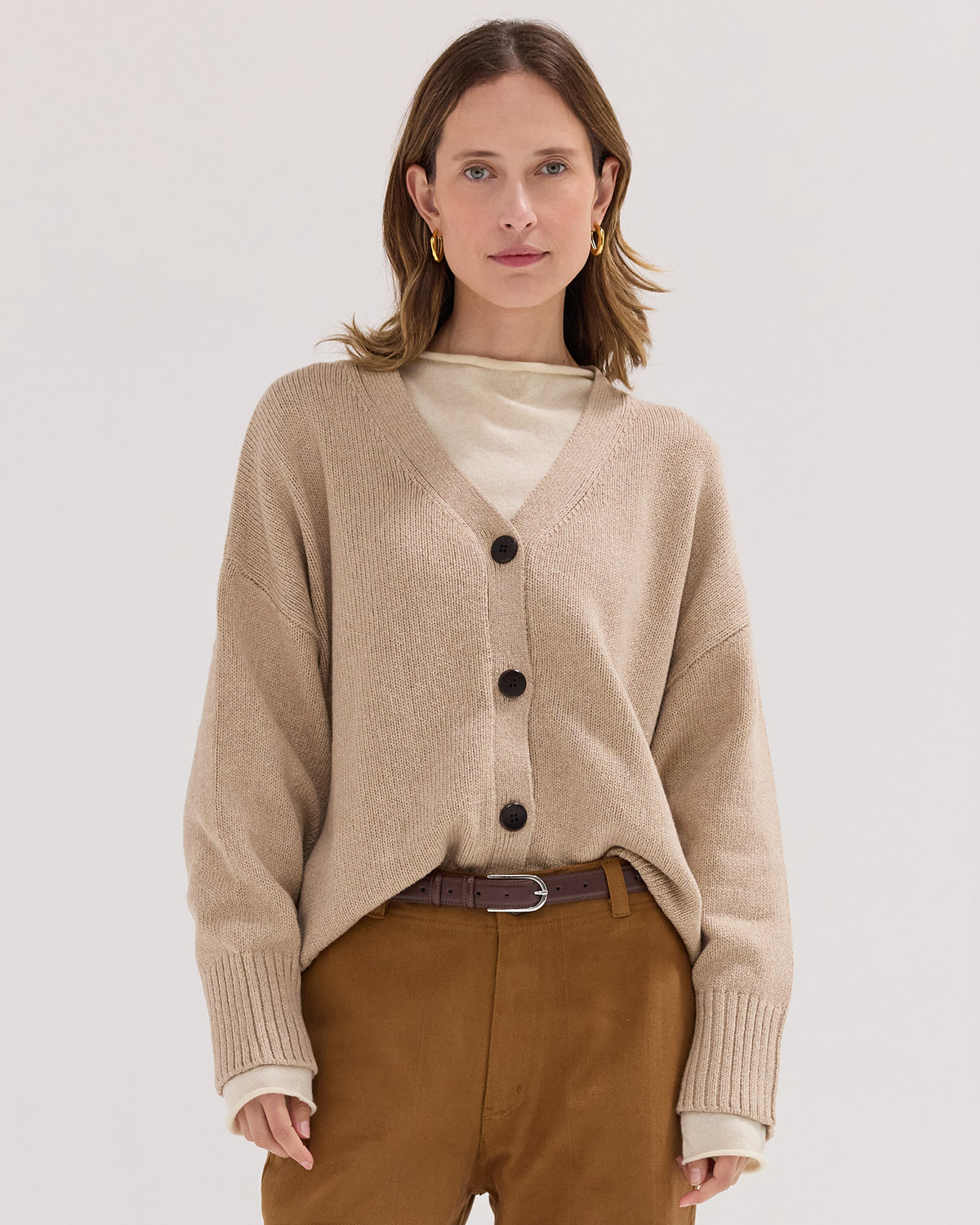 The Cardigan | Almond
