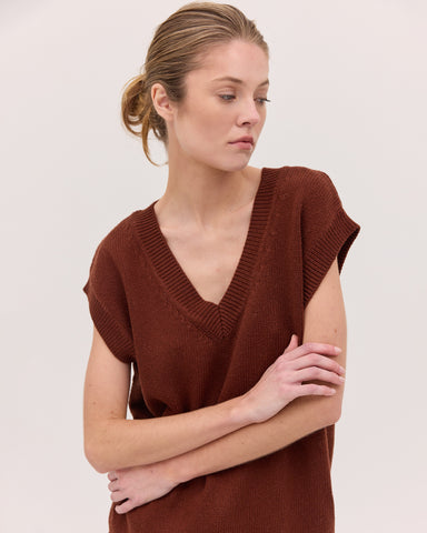 The Vest | Mahogany