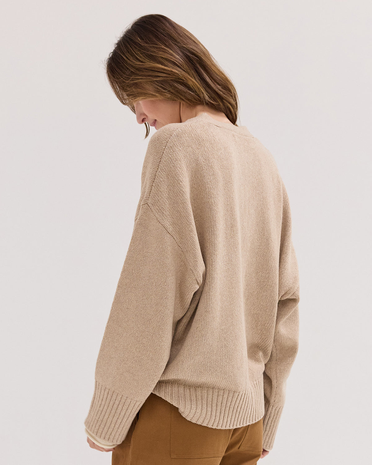 The Cardigan | Almond
