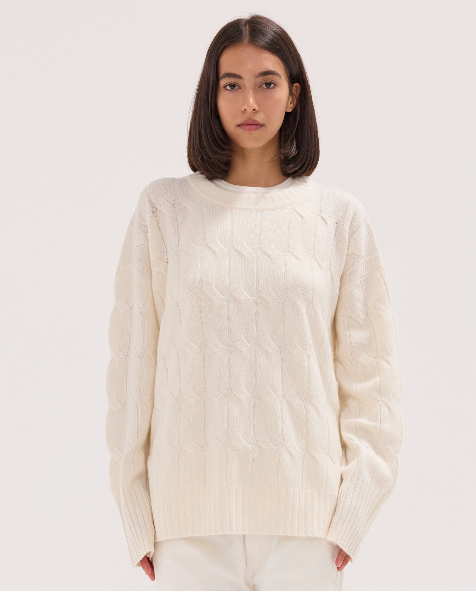 The Cable Knit Jumper | Mozzarella