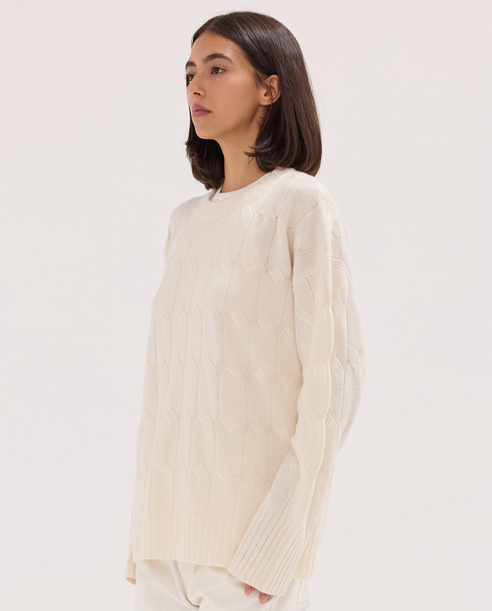 The Cable Knit Jumper | Mozzarella
