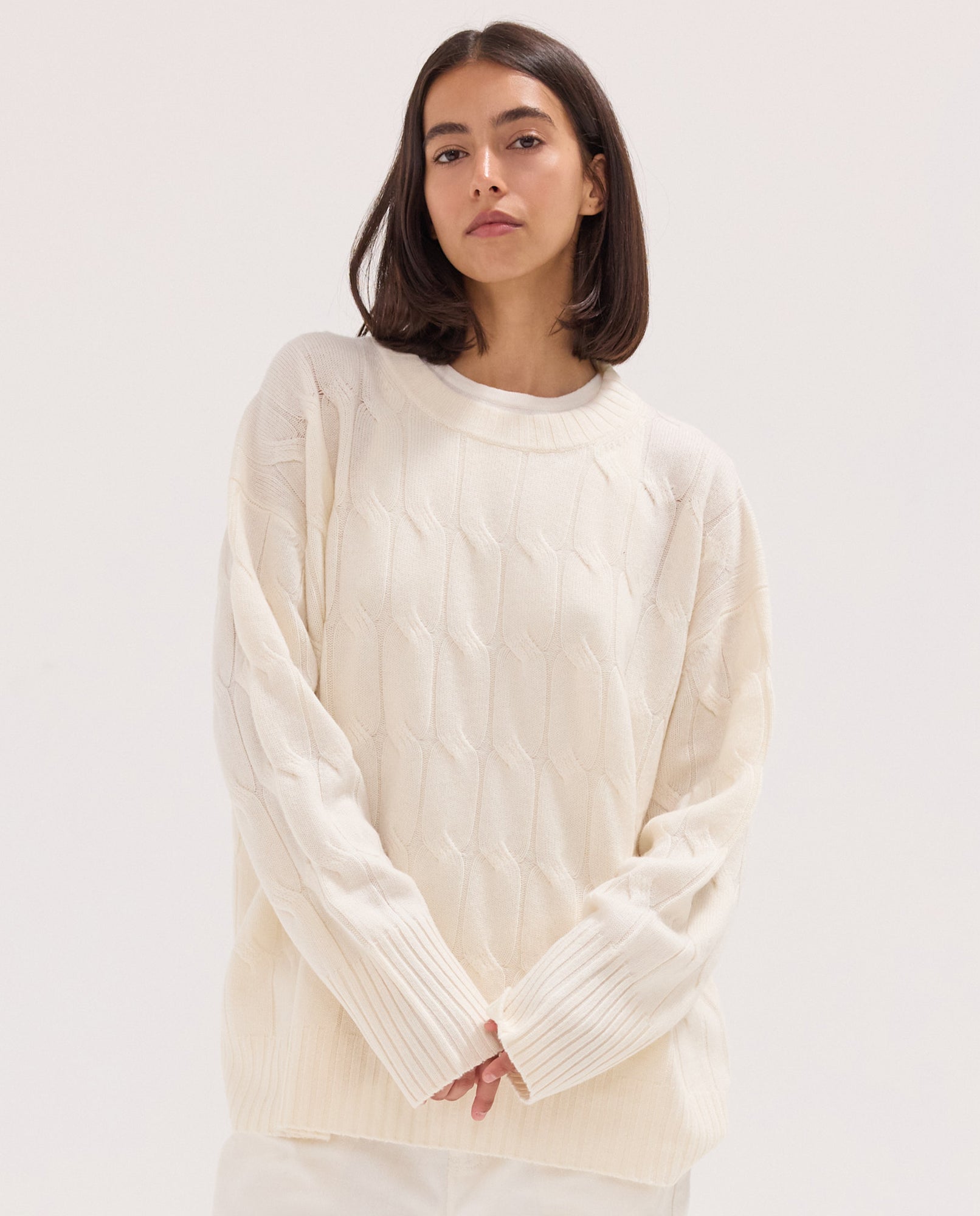 The Cable Knit Jumper | Mozzarella