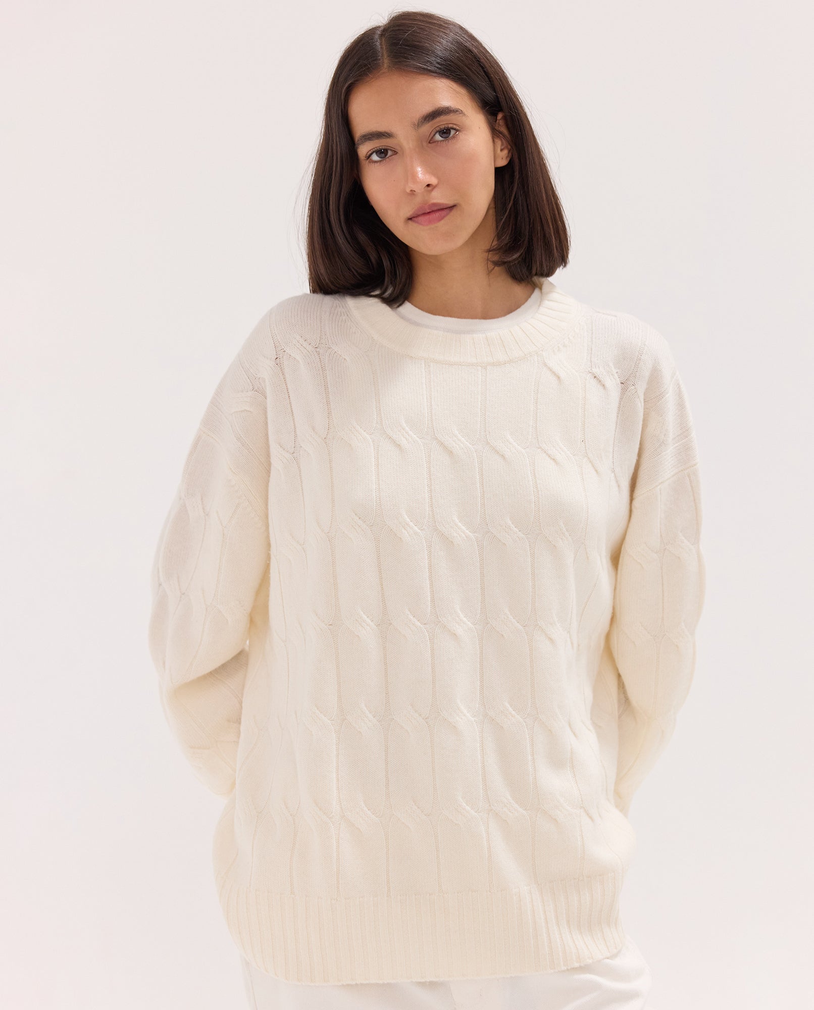 The Cable Knit Jumper | Mozzarella
