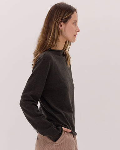 The Funnel Neck Top | Loden