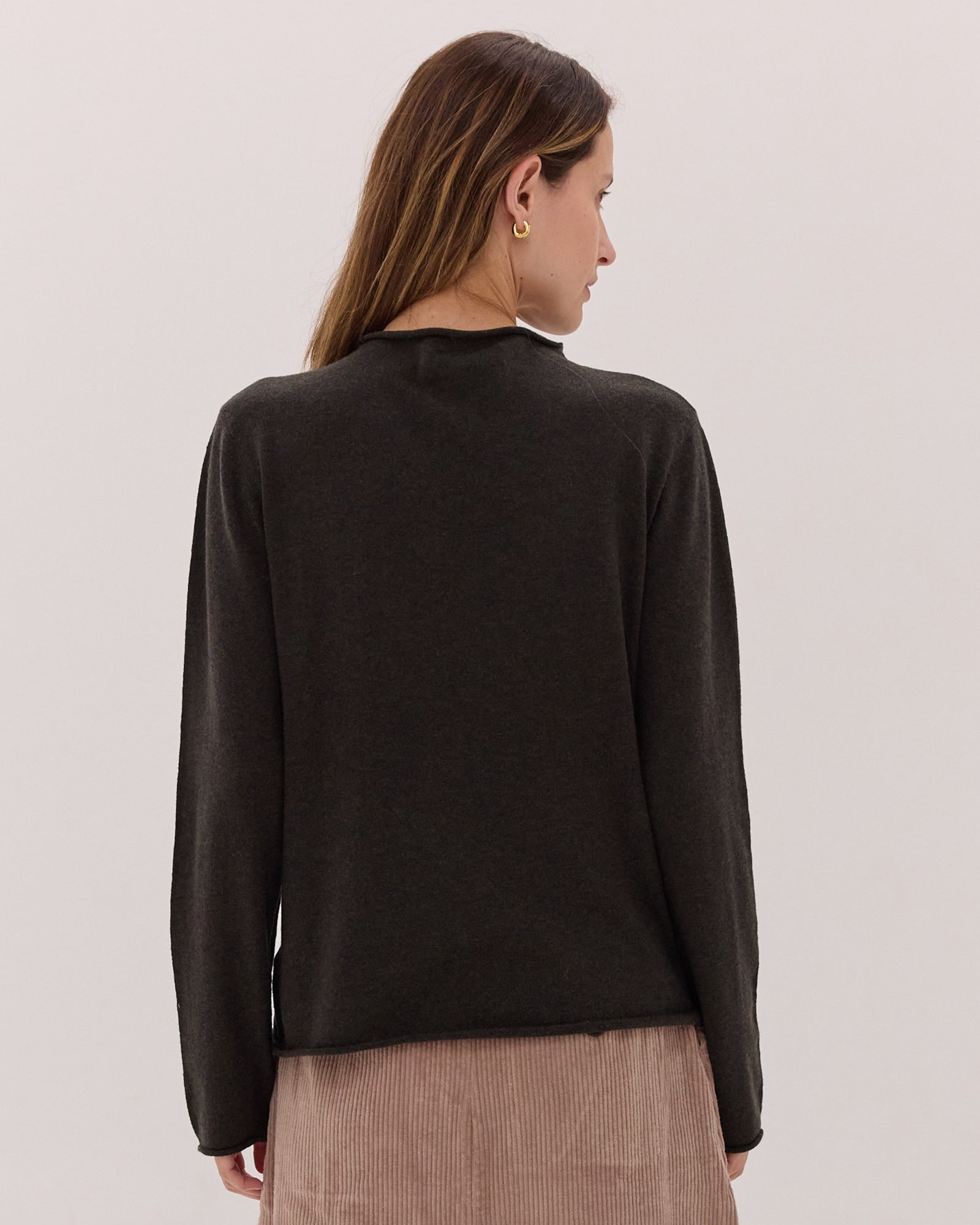 The Funnel Neck Top | Loden
