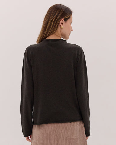 The Funnel Neck Top | Loden
