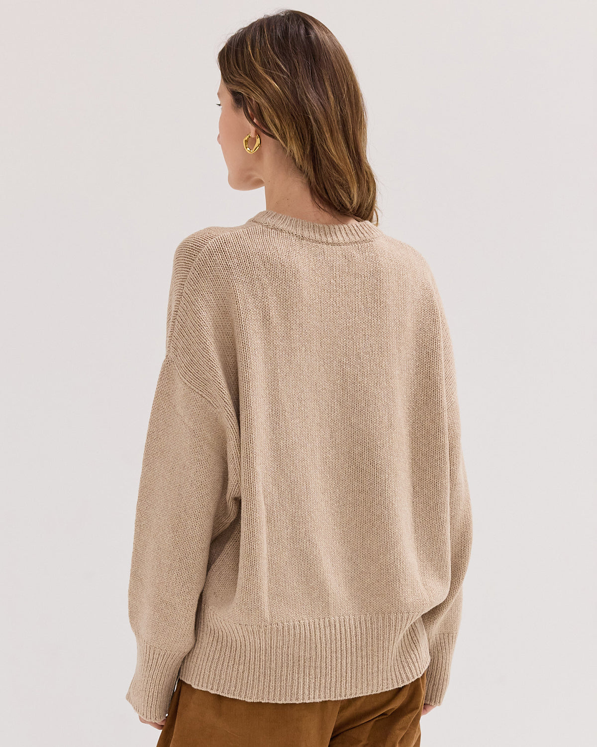 The Billow Sleeve Jumper | Almond