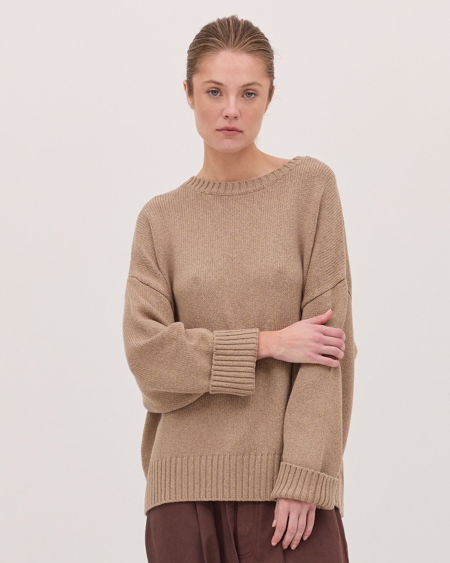 The Billow Sleeve Jumper | Sable
