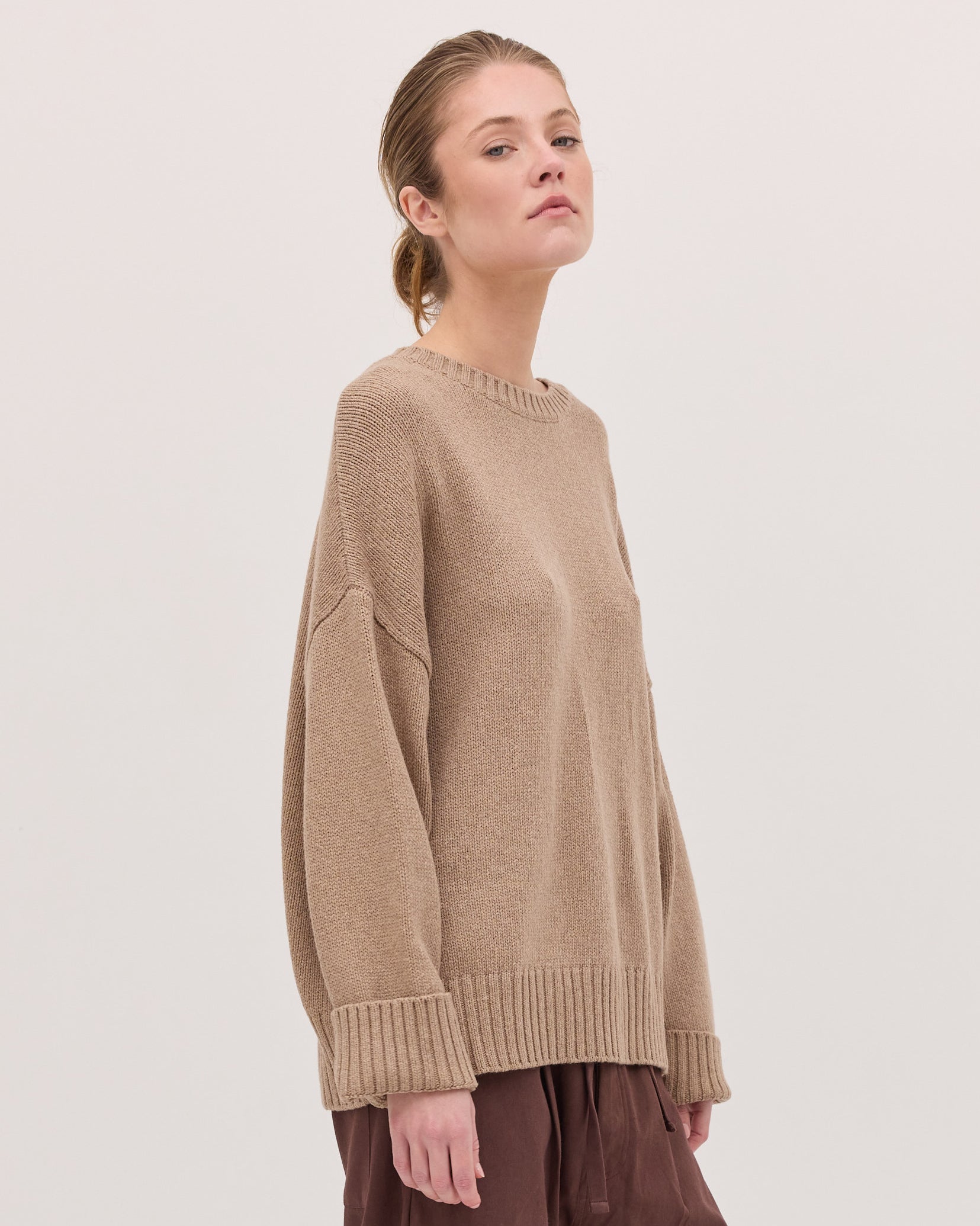 The Billow Sleeve Jumper | Sable