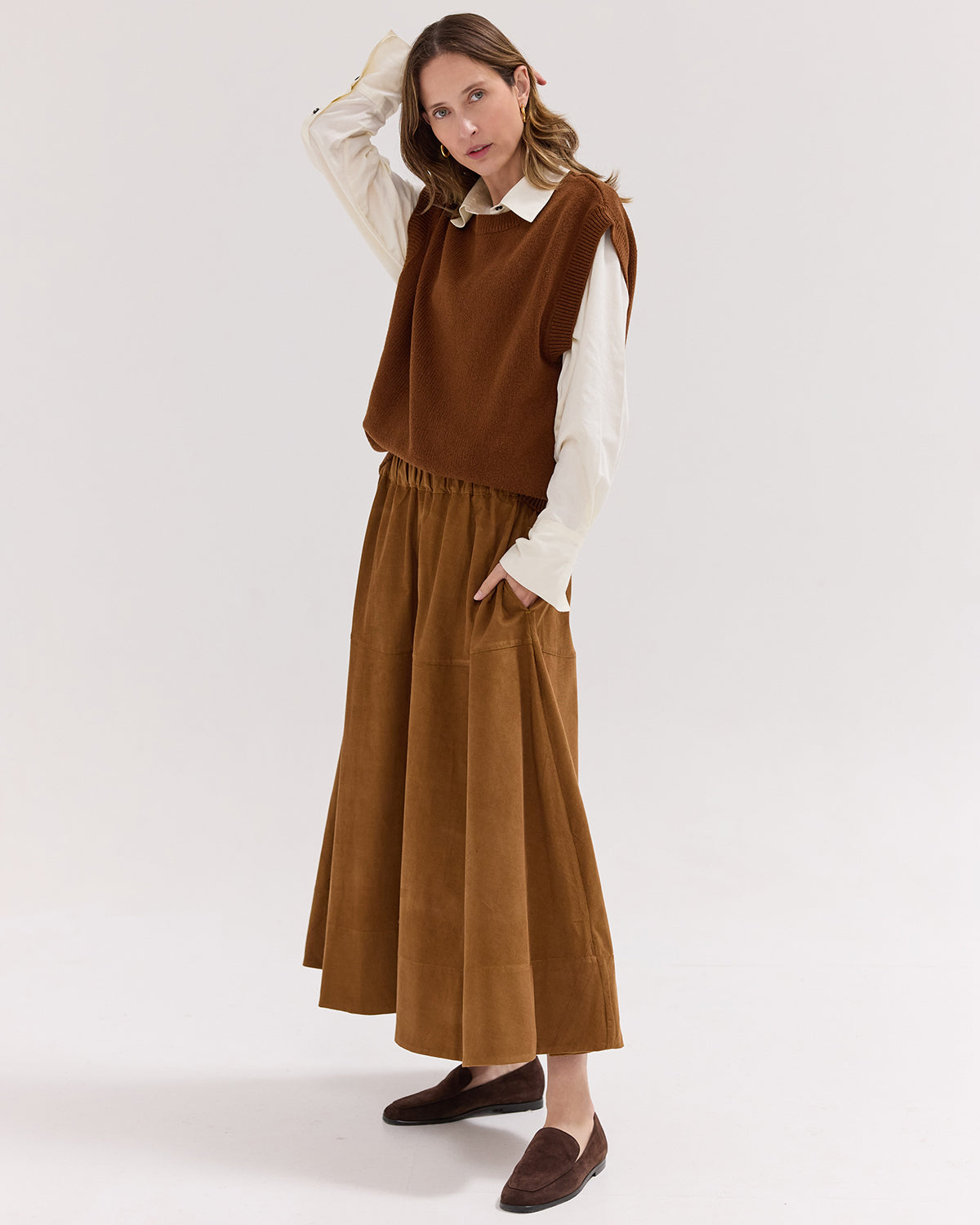 The Corduroy Maxi Skirt | Fox