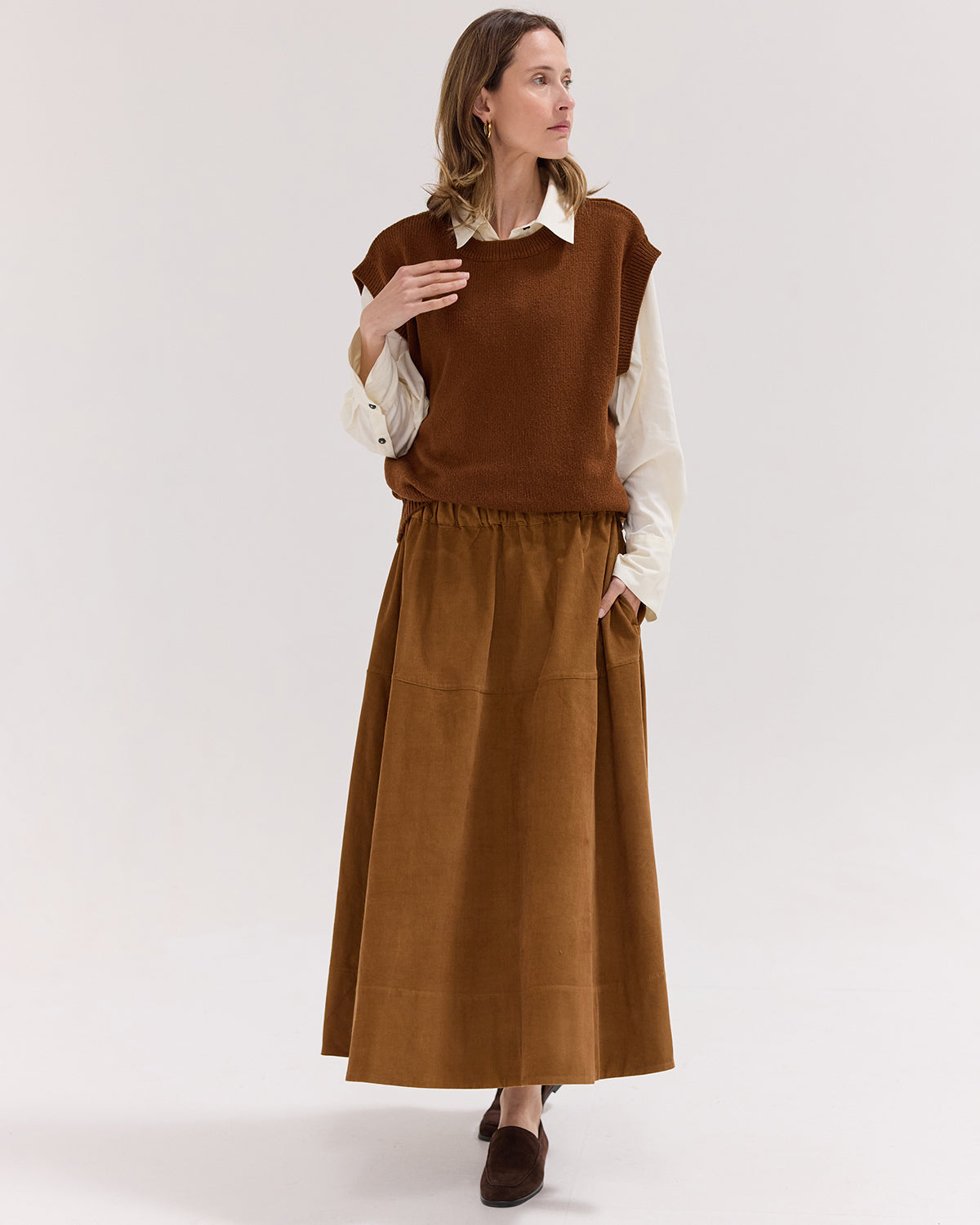The Corduroy Maxi Skirt | Fox