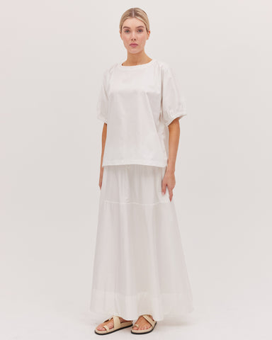 The Maxi Skirt | White