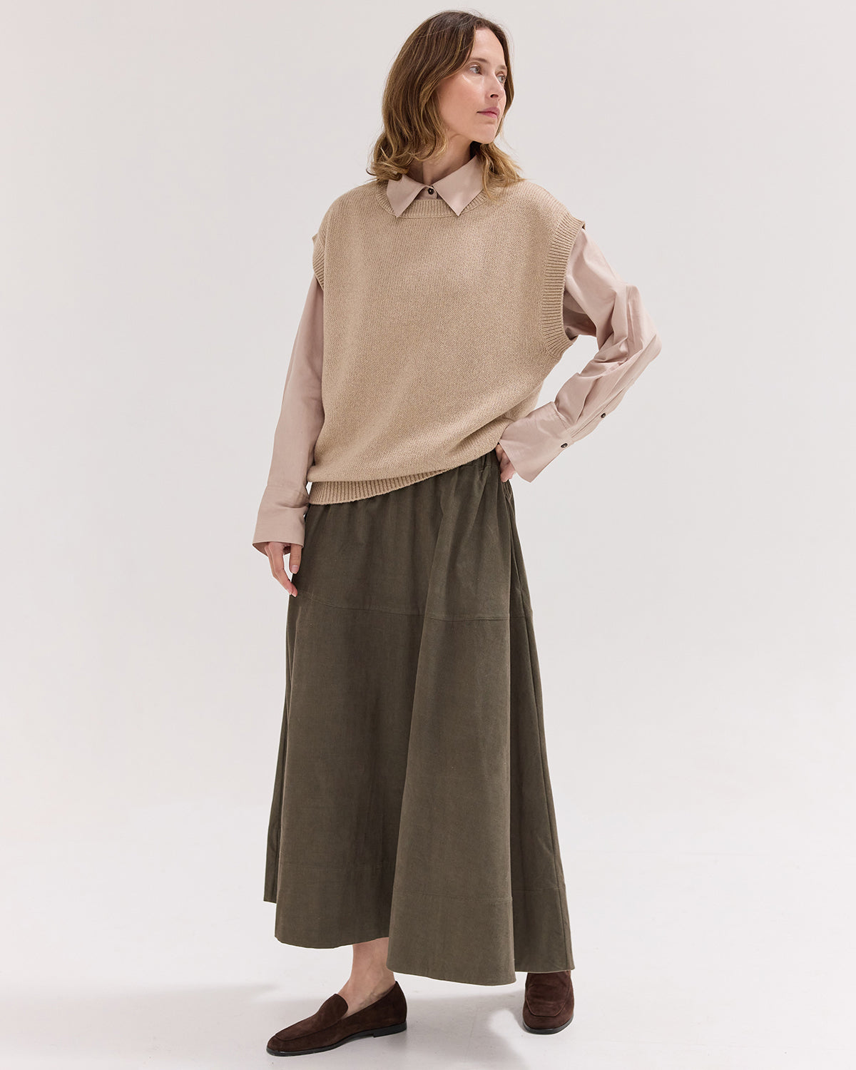 The Corduroy Maxi Skirt | Rosemary