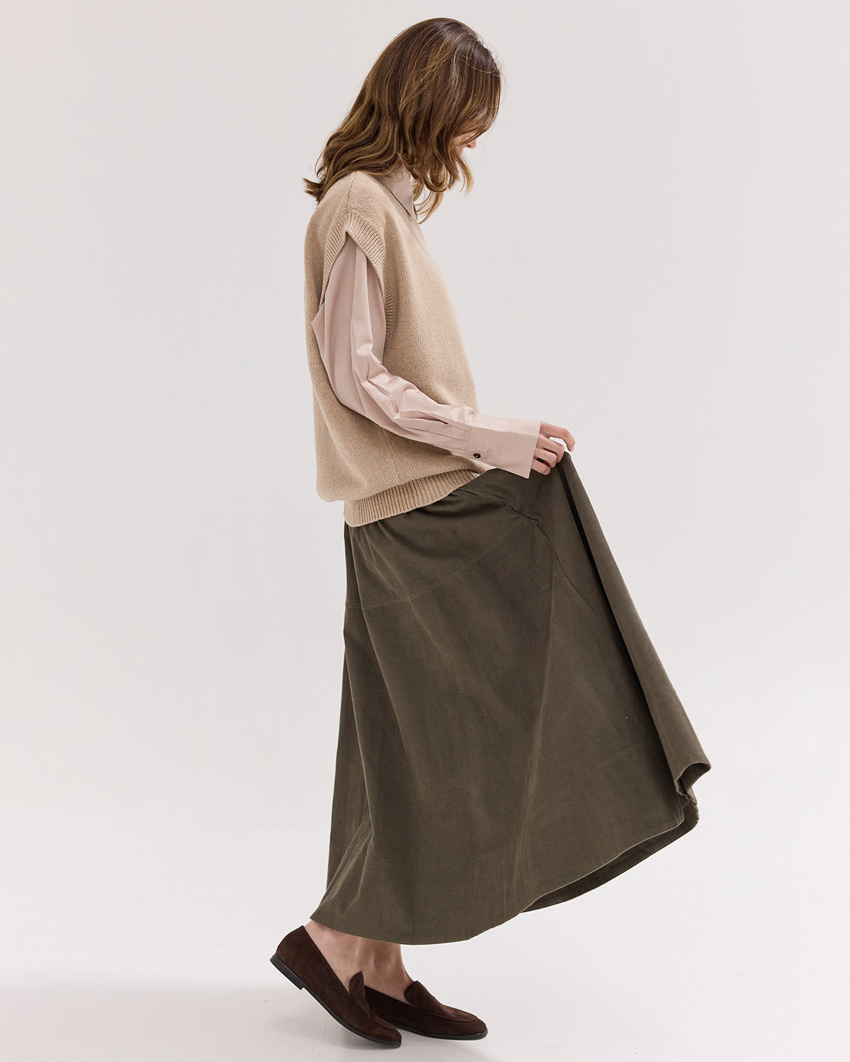 The Corduroy Maxi Skirt | Rosemary
