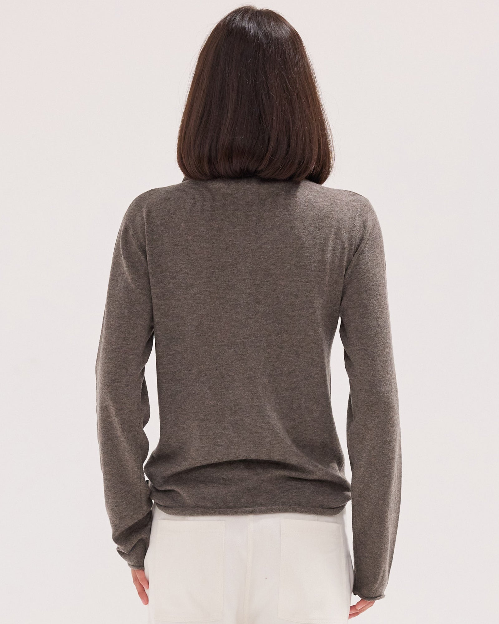 The Funnel Neck Top | Squirrel