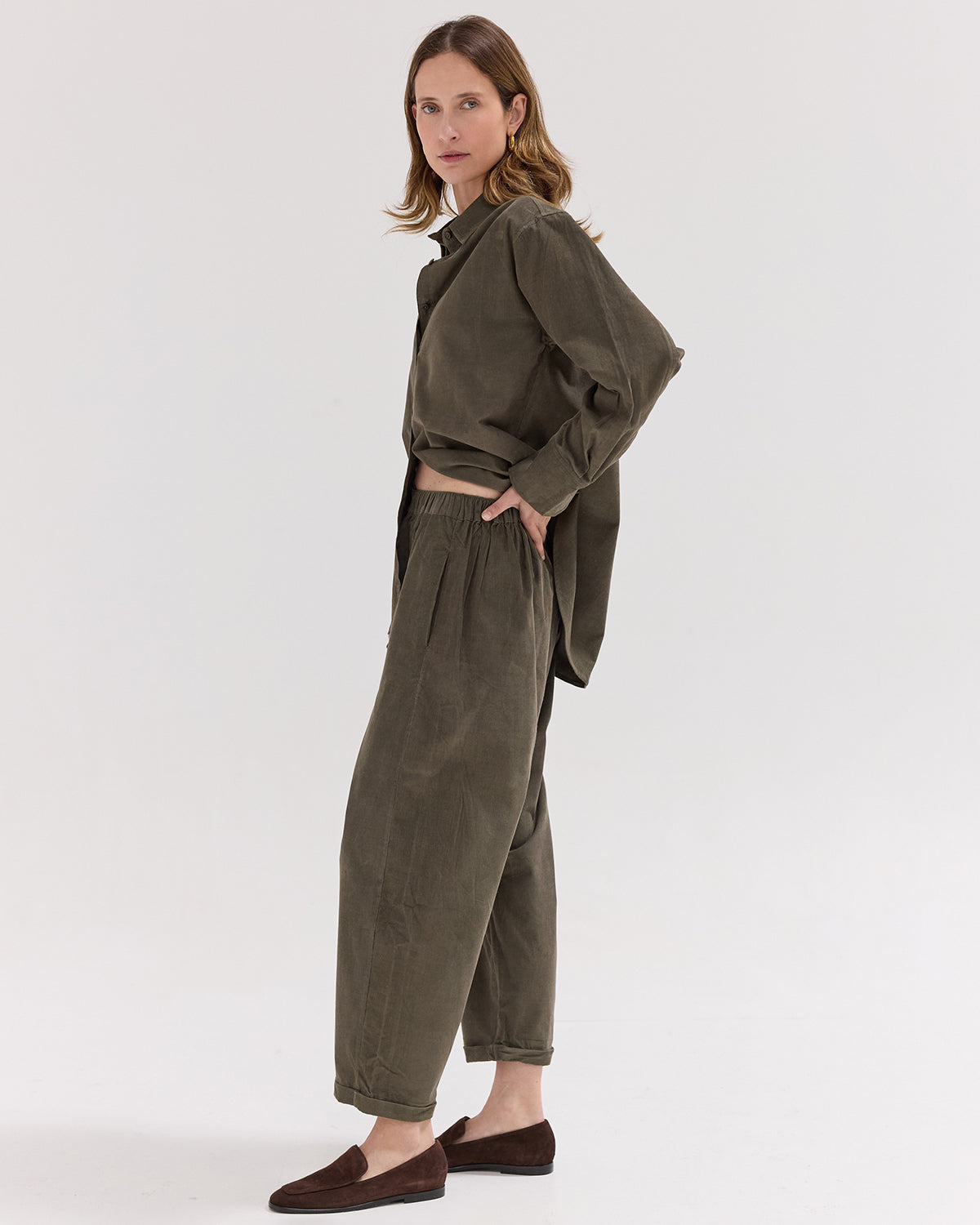 The Corduroy Relaxed Pant | Rosemary