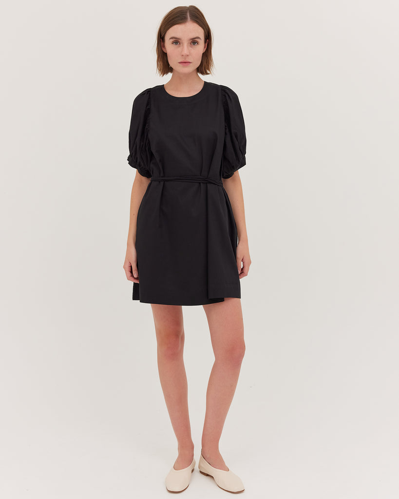 The Puff Sleeve Mini Dress | Black