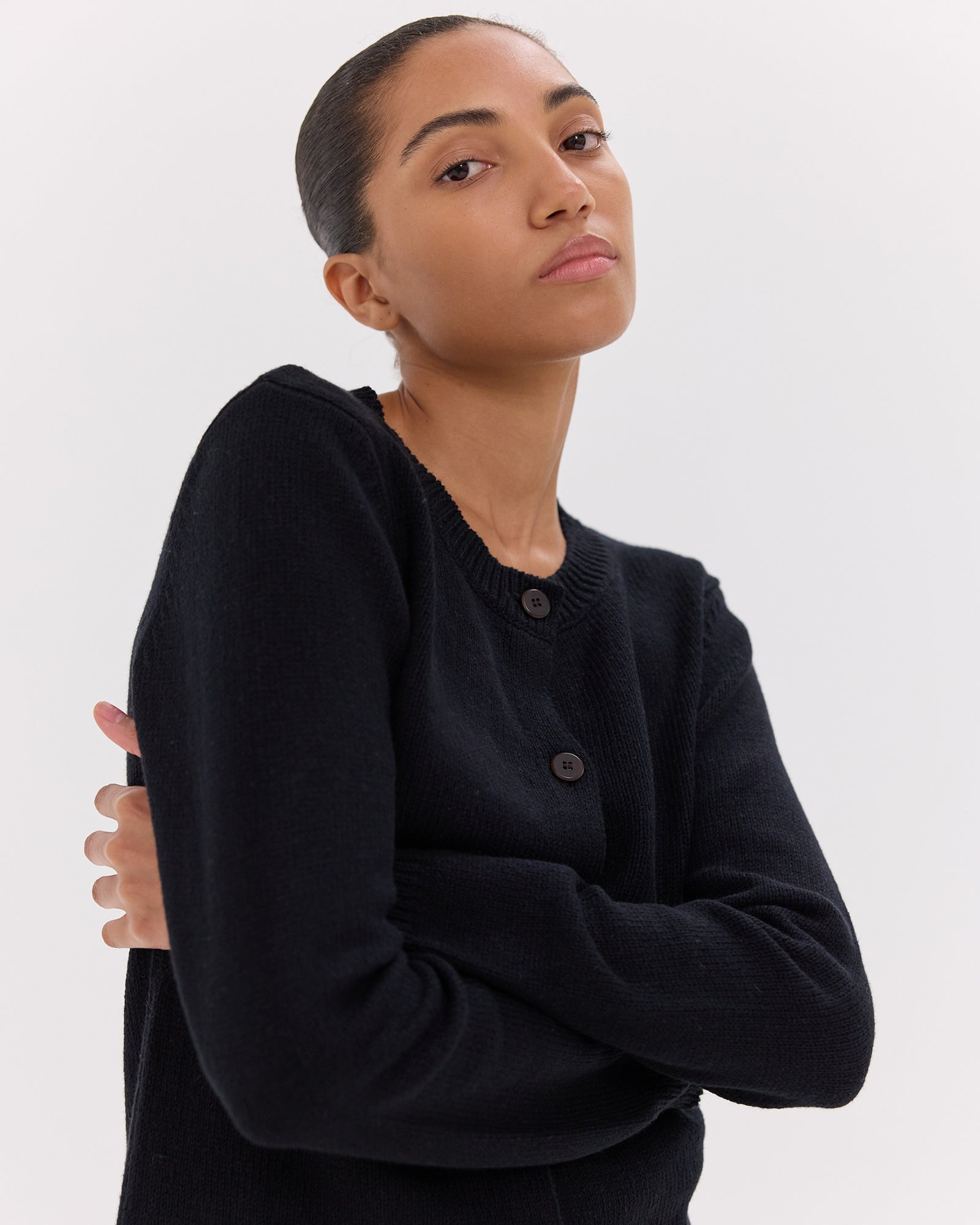 The Vintage Cardigan | Black