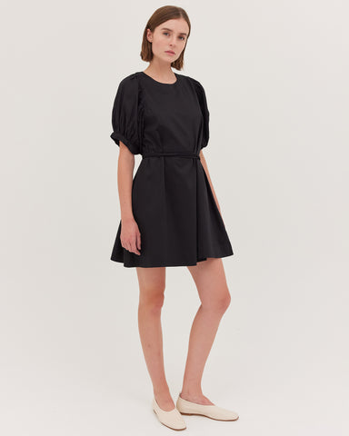 The Puff Sleeve Mini Dress | Black