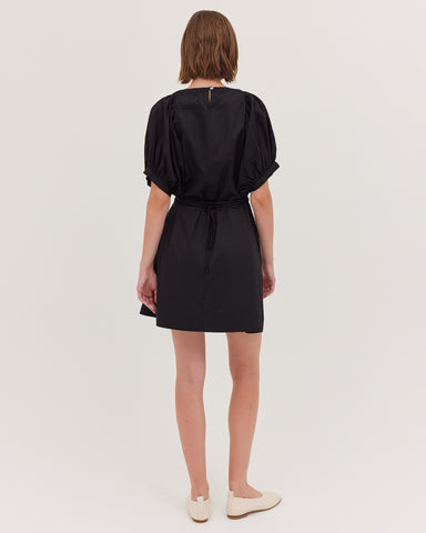 The Puff Sleeve Mini Dress | Black