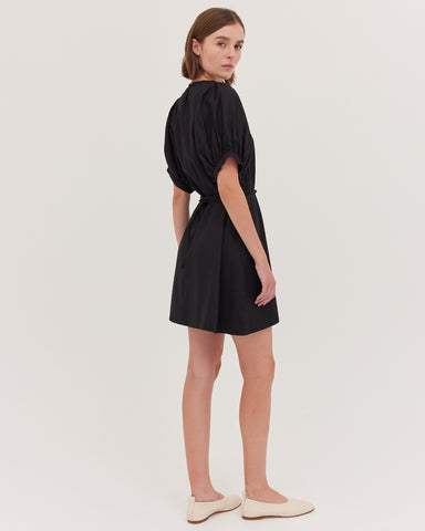 The Puff Sleeve Mini Dress | Black