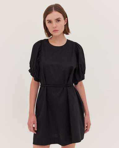 The Puff Sleeve Mini Dress | Black